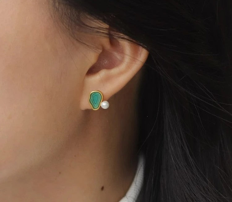 Colorful Silver Earrings
