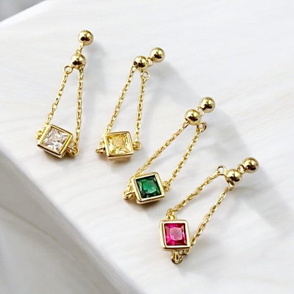 Square stone resizable rings