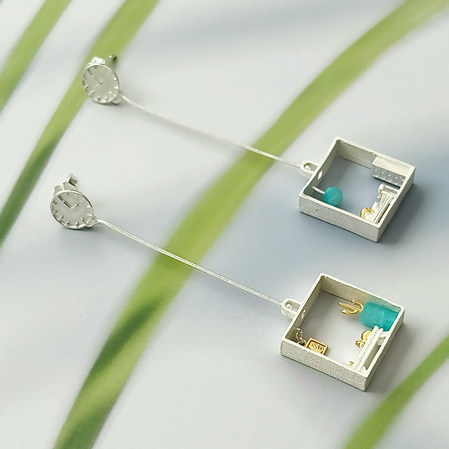 Long Cat Earrings