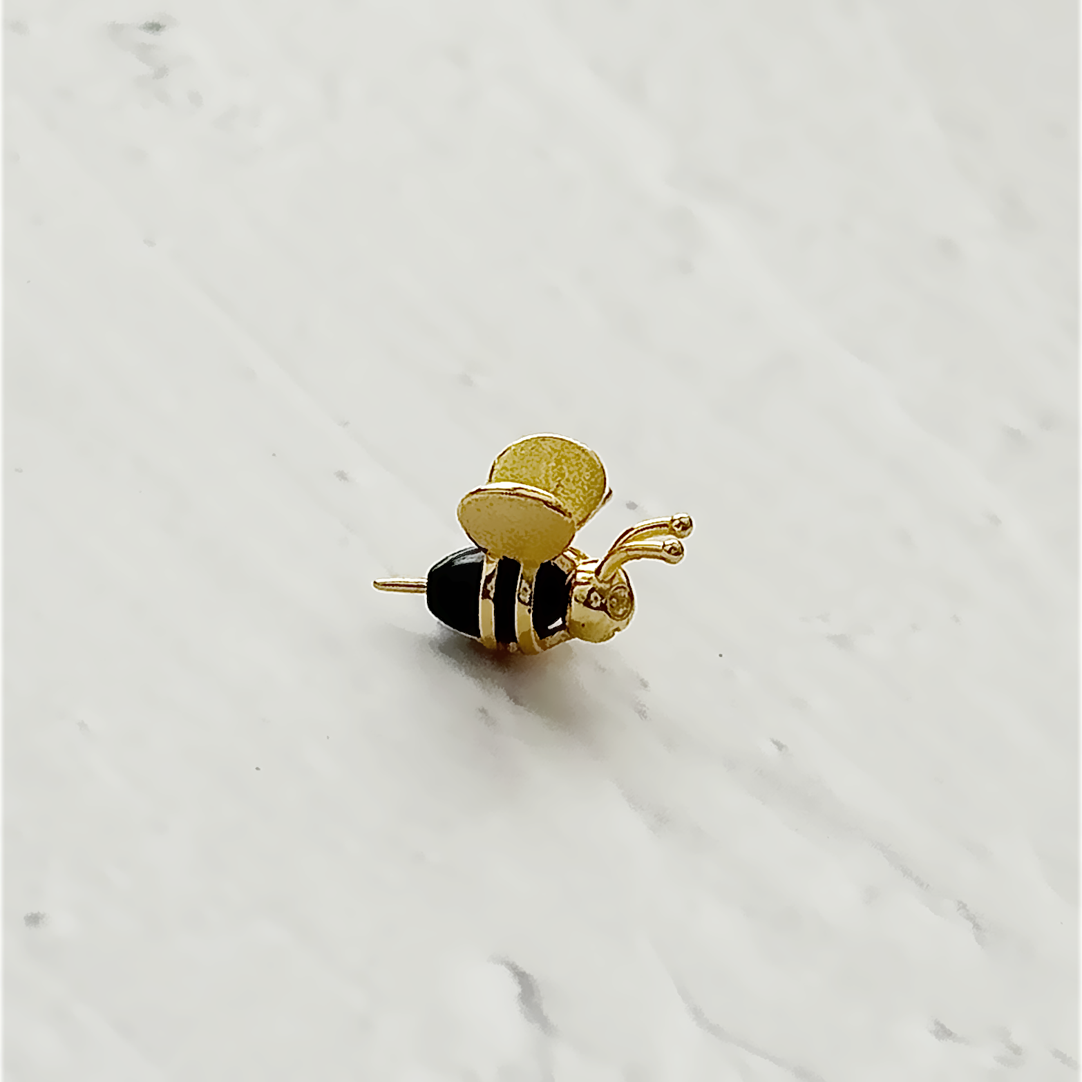 Mini Bee Gold Plated Earrings