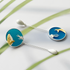 Blue Whale Earrings