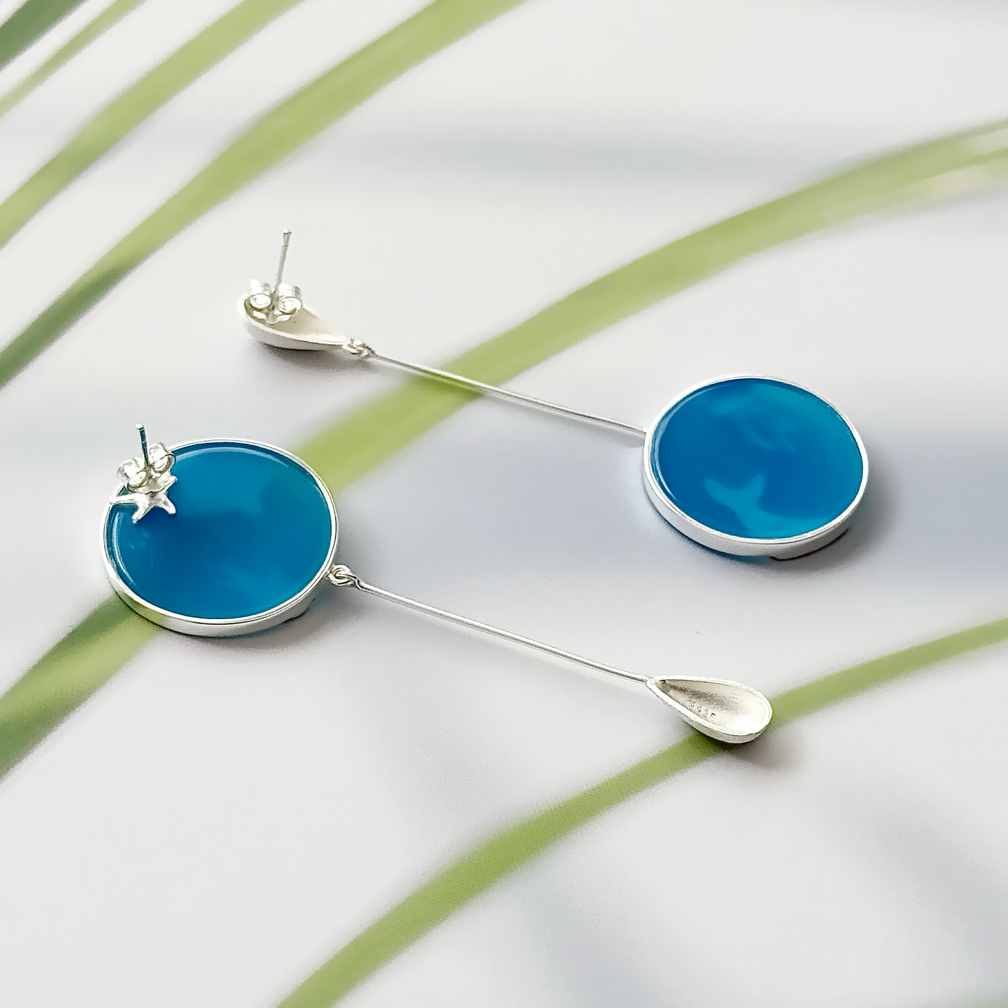 Blue Stone Earrings