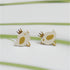 Silver bird earrings