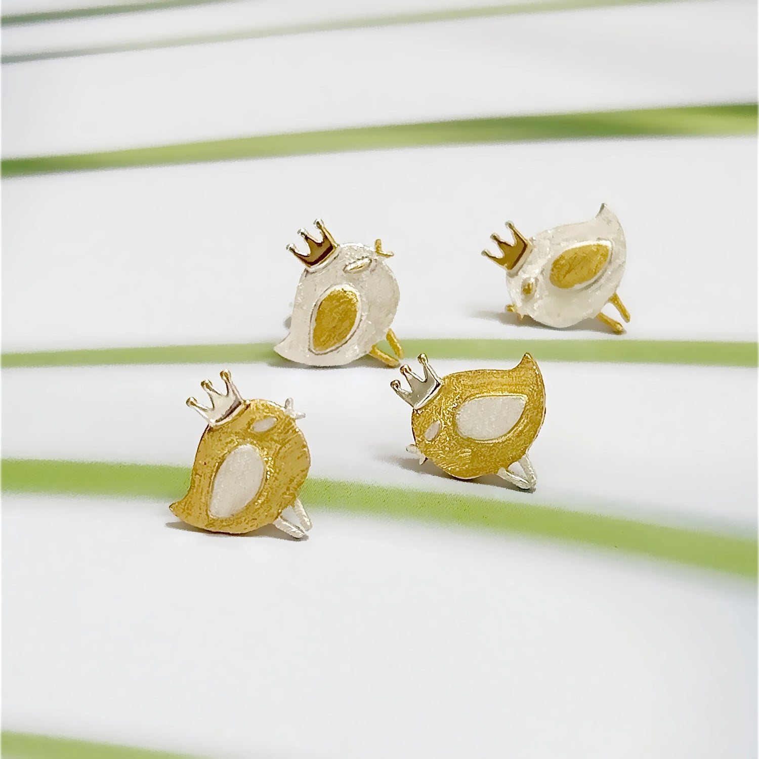 Dainty bird earrings