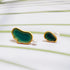 Aqua Gold Plated Earrings