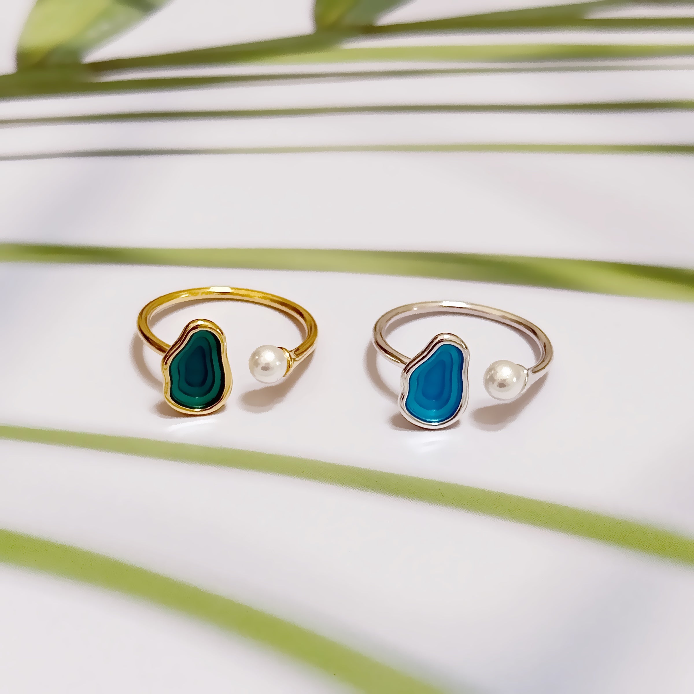 Lake Inspired Rings