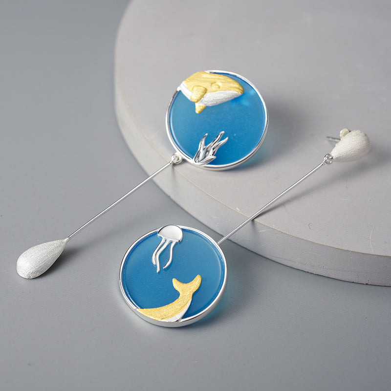 whale earrings view