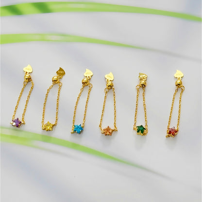 Adjustable Gold Star Chain Ring