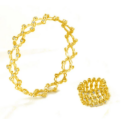 Resizable Ring Gold Bracelet