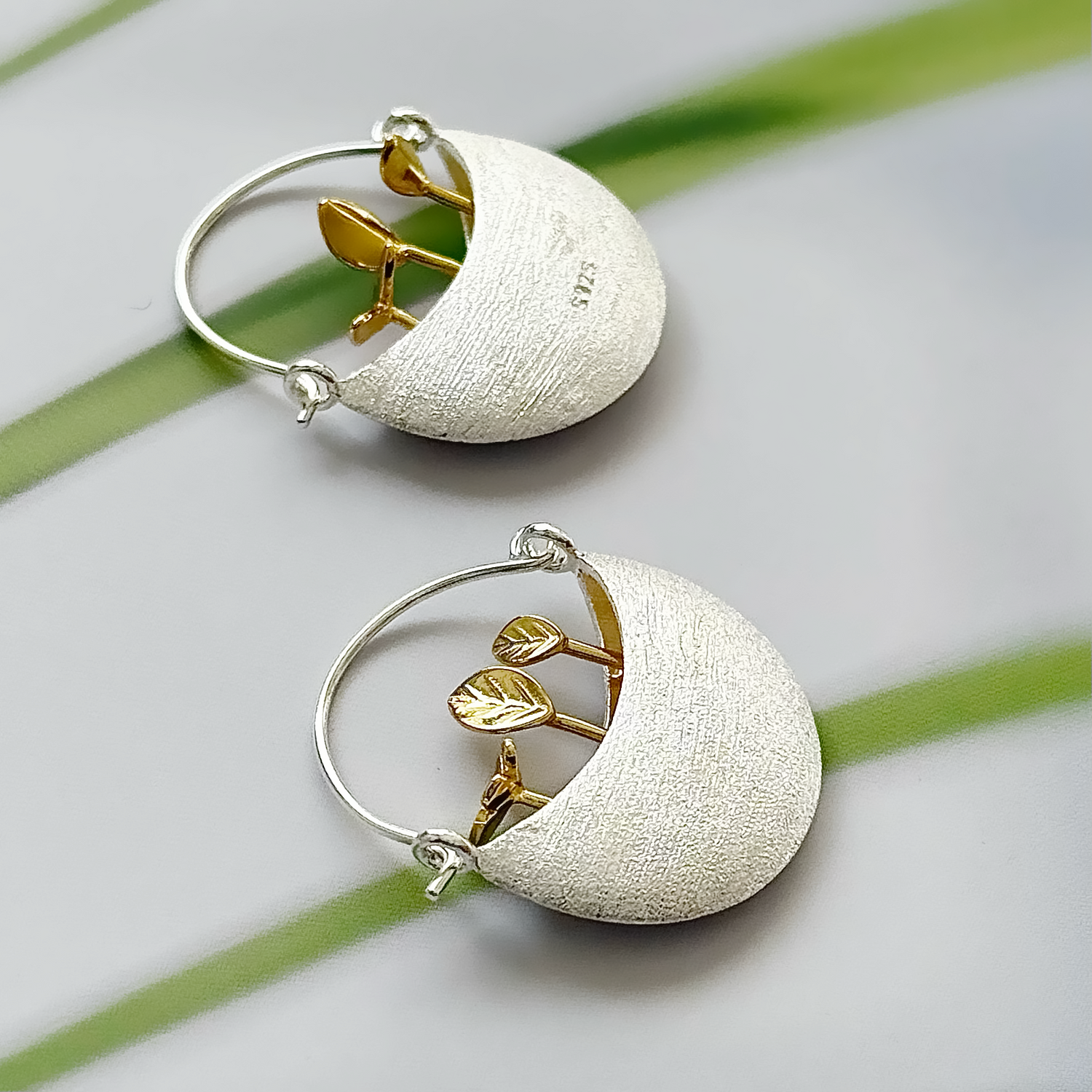 Fine silver earrings 