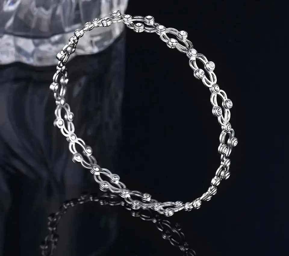 Resizable Ring Silver Bracelet Online