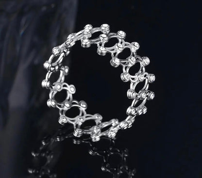 Resizable Ring Silver Bracelet Online View