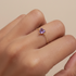 Purple Heart Gold Chain Ring
