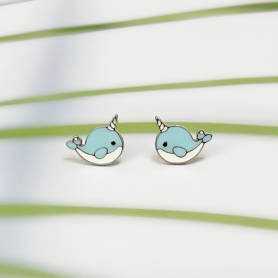 Baby Whale Stud Earrings