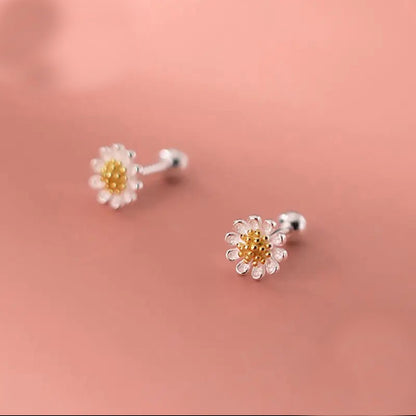 daisy stud earrings