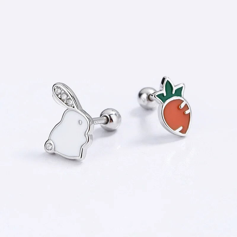 Tiny bunny earrings online