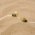 Handcrafted 3D sterling silver bee jewelry, a thoughtful holiday gift symbolizing community and brightness