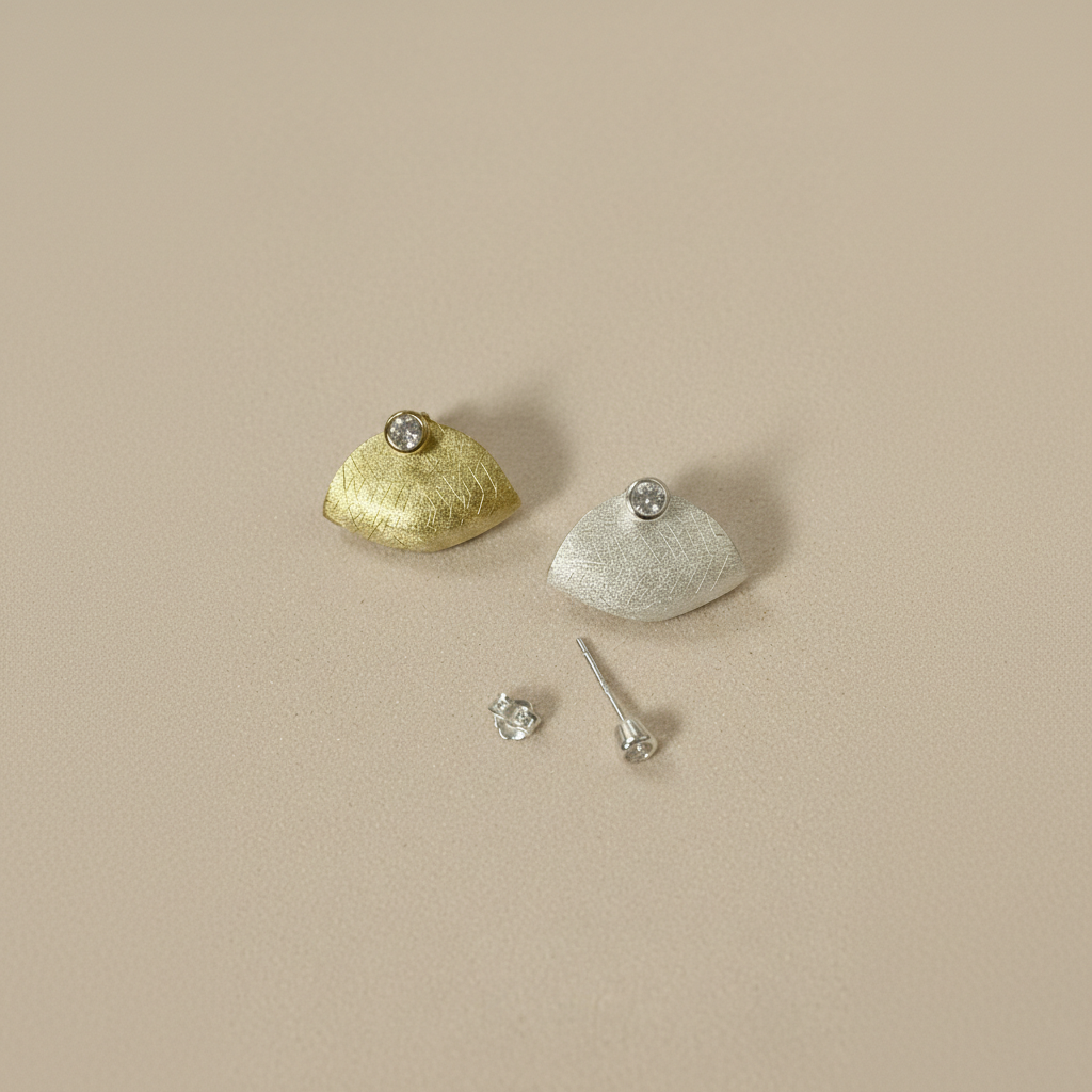dainty silver handbag earrings, perfect jewelry gift for women